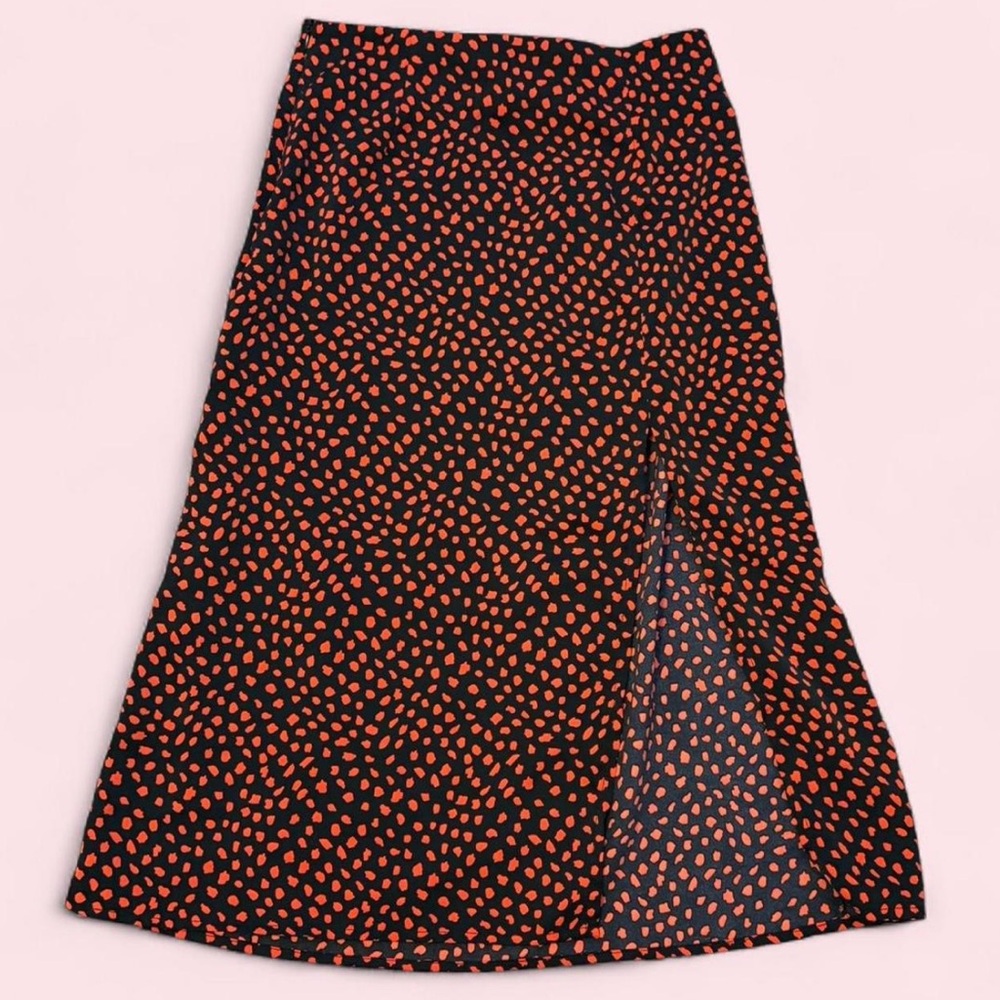 Black and Red Polka Dot Women's Skirt
